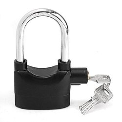 Non Polished Aluminium Alarm Lock, for Cabinets, Glass Doors, Main Door, Handle Length : 0-30mm, 120-150mm