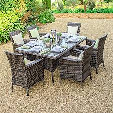 Non Polished Aluminium Garden Dining Set, for Home, Hotel, Restaurant, Feature : Attractive Designs