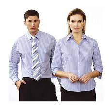 Cotton office uniform, Feature : Anti Wrinkle, Anti-Shrink, Comfortable ...