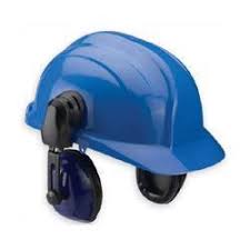 Fine Finishing Cotton Helmet Ear Muff, for Constructional, Size : Standard