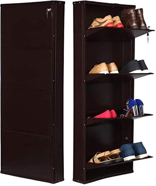 4 Shelf Wall Mounted Shoe Rack