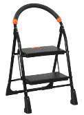 Polished Metal Aluminium 2 Step Ladder, for Construction, Home, Industrial, Multy, Feature : Durable