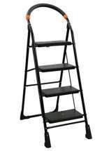 Polished Metal Aluminium 4 Step Ladder, for Construction, Home, Industrial, Multy, Feature : Fine Finishing