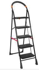 Shree Polished Iron 5 Step Ladder, for Home, Feature : Fine Finishing, Rust Proof