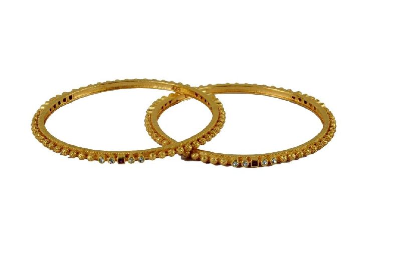 Ankur adorable gold plated bangle set of 2 for women
