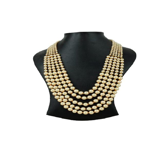 Ankur astonishing five layer pearl necklace for women