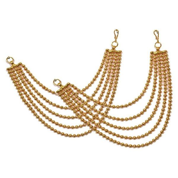 Ankur Classy Gold Plated Five Layer Chain Earring For Women