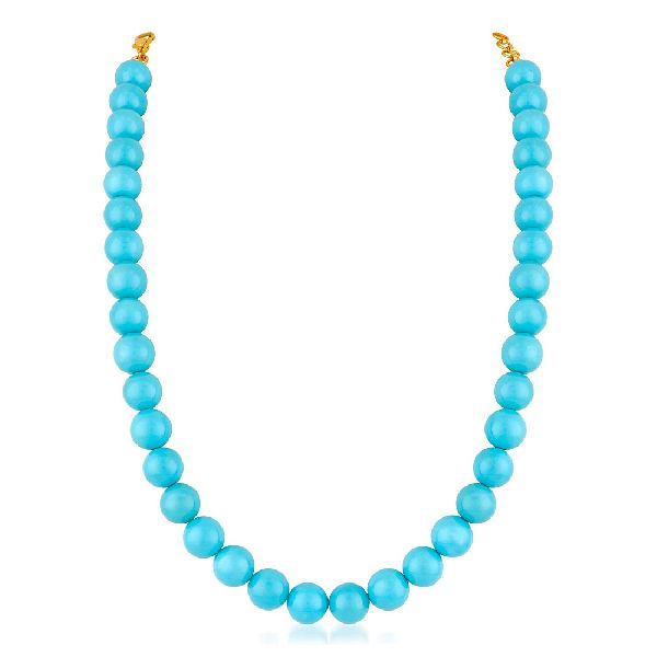 Ankur graceful gold plated sky blue beads necklace for women at Rs 399 ...