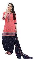 Embroidered Patiala Suit, Size : XL, XXL