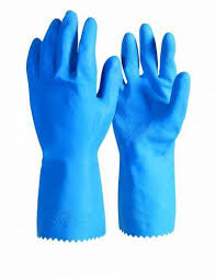 Leather Rubber Gloves, for Constructinal, Domestic, Industrial, Pattern : Plain