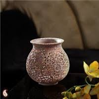 Non Polished Acrylic Carved Vase, Packaging Type : Corrugated Box