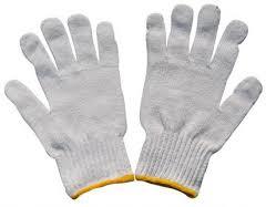 Cotton Safety Gloves, for Construction Work, Hand Protection, Hotel, Feature : Acid Resistant, Chemical Resistant