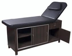 Rectangular Non Polished Hemlock Wood facial bed, for Parlour, Salon, Style : Modern