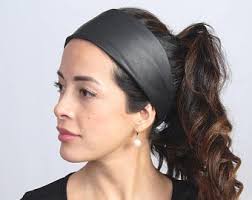 Leather headbands, for Parlour, Pattern : Plain