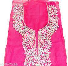 Embroidered ladies suit material, Technics : Attractive Pattern, Handloom, Washed, Yarn Dyed