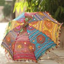 Aluminum Nylon handicraft umbrellas, for Promotional Use, Protection From Sunlight, Raining, Pattern : Plain