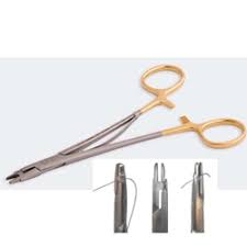 Non Polishing Metal Needle Holder, for Clinic, Hospital, Feature : Anti Bacterial, Durable, Good Quality