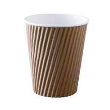 Ripple Wall Paper Cups, for Coffee, Cold Drinks, Event, Food, Ice Cream, Nasta, Party, Snacks, Tea