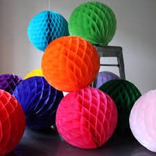 Multicolor Honeycomb Paper Decorative Ball