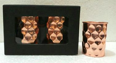 Copper Diamond Design Tumbler Gift Set, Feature : Attractive Look, Fine Finishing
