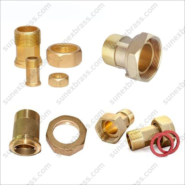 Round Bass Brass Water Meter Coupling, Certification : ISI Certified