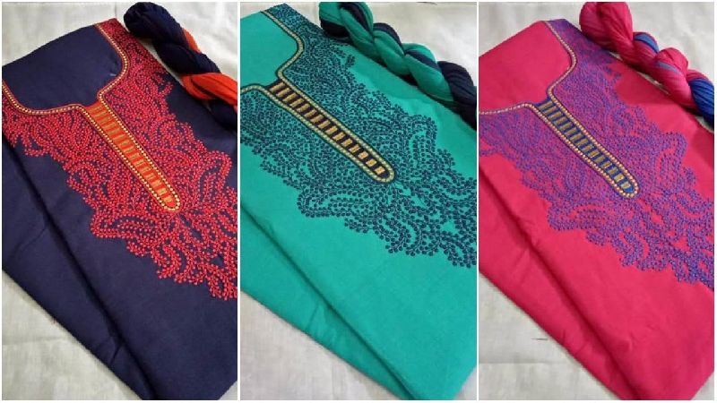 Embroidered Suit Material