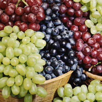 Fresh Grapes, Color : Red, Green
