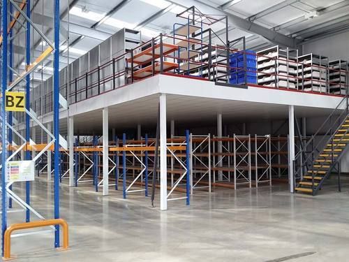 Colour Coated Mild Steel Mezzanine Floor, For Godown, Workshop