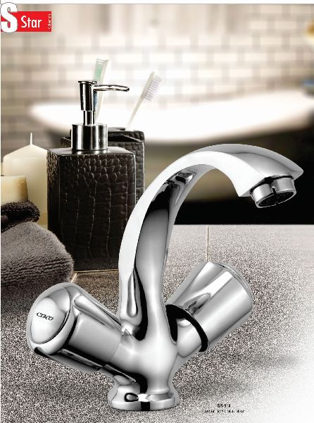 Center Hole Basin Mixer (SR-914), for Bathroom, Feature : Rust Proof, Shiny Look