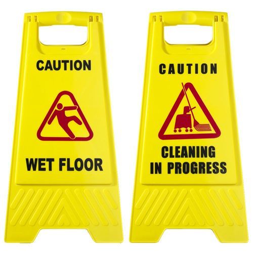 Plastic Cleaning Sign Board, for Hotel, Office, Shape : Rectengular