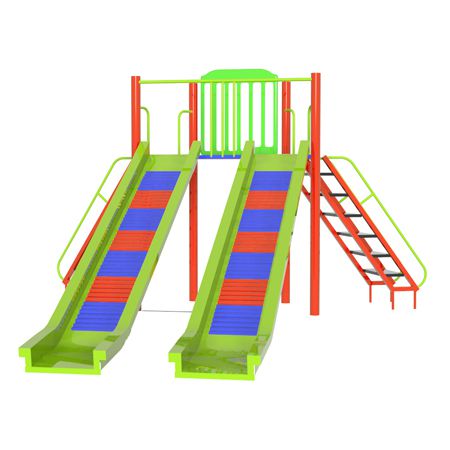FRP Double Roller Slide, for Park, Play Ground, Pattern : Plain