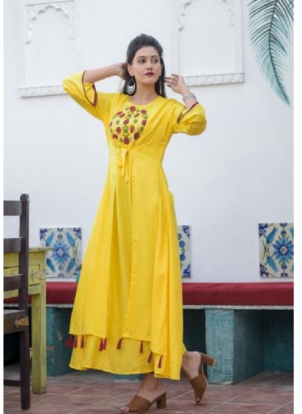 Printed Multicolor Cotton Kurti, Occasion : Party Wear