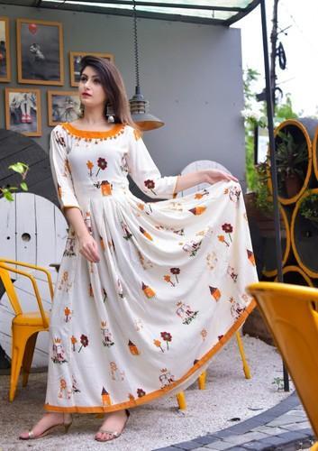 Printed Anarkali Suit