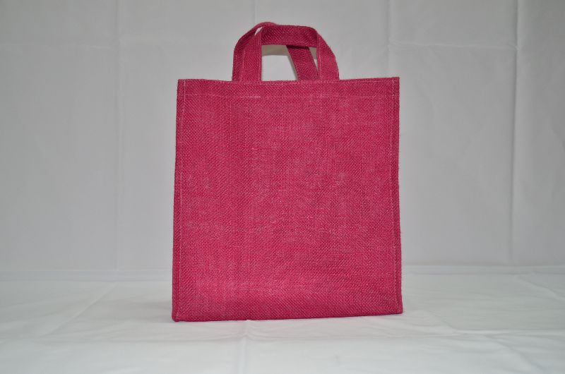 Jute shopping bag, Color : Pink