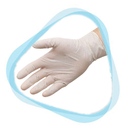 Protezione Latex Examination Gloves-Powder Free, Length : 10-15inches