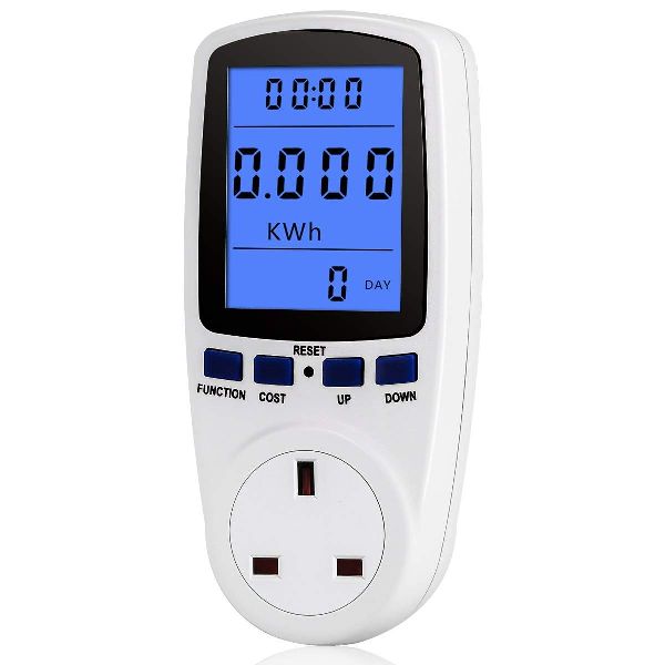 Rectangular Plastic Display Wattmeter, for Industrial, Voltage : 110V