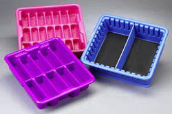 Rectangular HDPE thermoformed tray, for Dinks, Size : Multisize