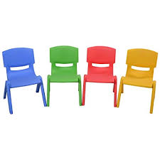 Plastic Kids Chair, Color : Red Green Yellow Blue
