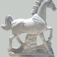Non Printed Marble Brass Horse Statue, Color : Multicolors, White, Silver, Red, Black, Grey