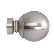 Non Poilshed Stainless Steel Ball Finial, for Curtain Rods, Length : 1inch, 2inch, 3inch, 4inch, 5inch