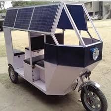 Aluminium solar rickshaw, Certification : CE Certified