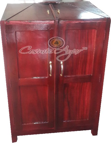 Ayurveda Wooden Steam Bath Chamber with Cooker Type Steamer