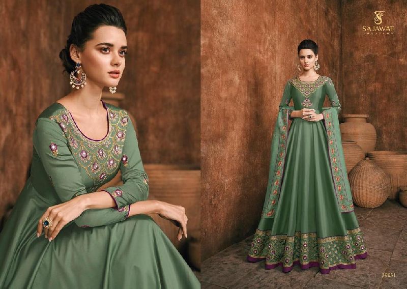 Fancy Gown Style Suits, Size : Full Stitched  