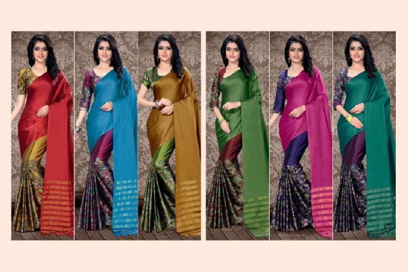 Avisha Cotton Silk Party Wear Saree, Size : Unstitched