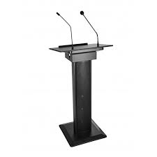 Aluminum Podium, for Auditorium, Halls, Feature : Comfortable, Easily Usable, Fashionable, Good Looking