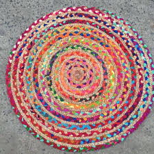 Plain Cotton handmade rug, Shape : Rectangular, Round, Square