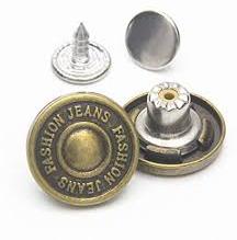 Round Aluminum jeans metal button, for Garments Use, Size : 10mm, 15mm, 20mm, 5mm