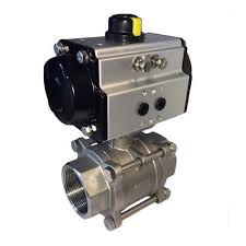 Alloy Steel Pneumatic Actuated Valve, for Gas Fitting, Oil Fitting, Water Fitting, Feature : Blow-Out-Proof