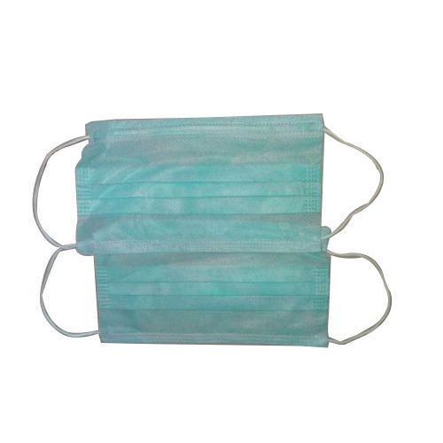 Cotton Disposable Face Mask, for Clinic, Hospital, Laboratory, Color : Green