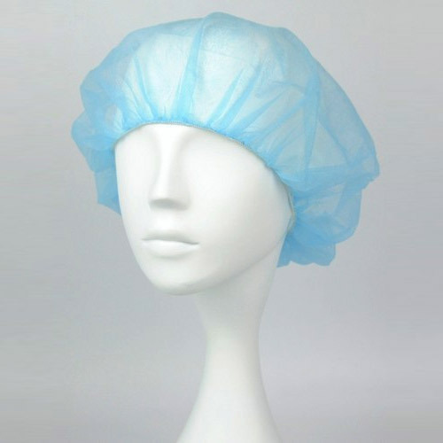 Plain Non-Woven Elastic Surgical Cap, Size : Standard